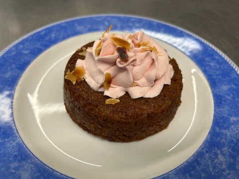 Gluten-Free & Vegan Raspberry & Almond Cake Ind.