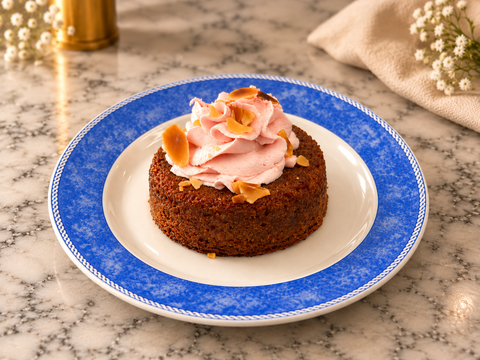 Gluten-Free Carrot & Walnut Celebration Cake (With Cream)